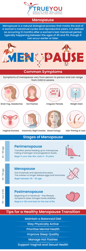 Menopause management focuses on alleviating symptoms like hot flashes, mood swings, and sleep disturbances through personalized treatments. At True You Health & Wellness Clinic, we offer tailored care to help women navigate this life transition with comfort and confidence. Our team offers menopause management at True You Health and Wellness Clinic. For more information, contact us or book an appointment online. Our clinic is conveniently located at 904 Princess Anne St Suite 207, Fredericksburg, VA 22401. Menopause management focuses on alleviating symptoms like hot flashes, mood swings, and sleep disturbances through personalized treatments. At True You Health & Wellness Clinic, we offer tailored care to help women navigate this life transition with comfort and confidence. Our team offers menopause management at True You Health and Wellness Clinic. For more information, contact us or book an appointment online. Our clinic is conveniently located at 904 Princess Anne St Suite 207, Fredericksburg, VA 22401.